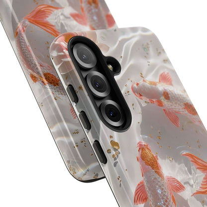 Koi Fish Phone Case "Serene Gold Fleck Watercolor"