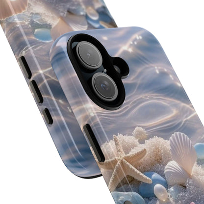 Tough Cases — Pastel Seashell Phone Case (Beach Shells, Pearls & Starfish)