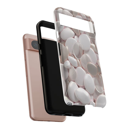 Phone Case – Soft Pink Pebble Pattern Protective Tough Case