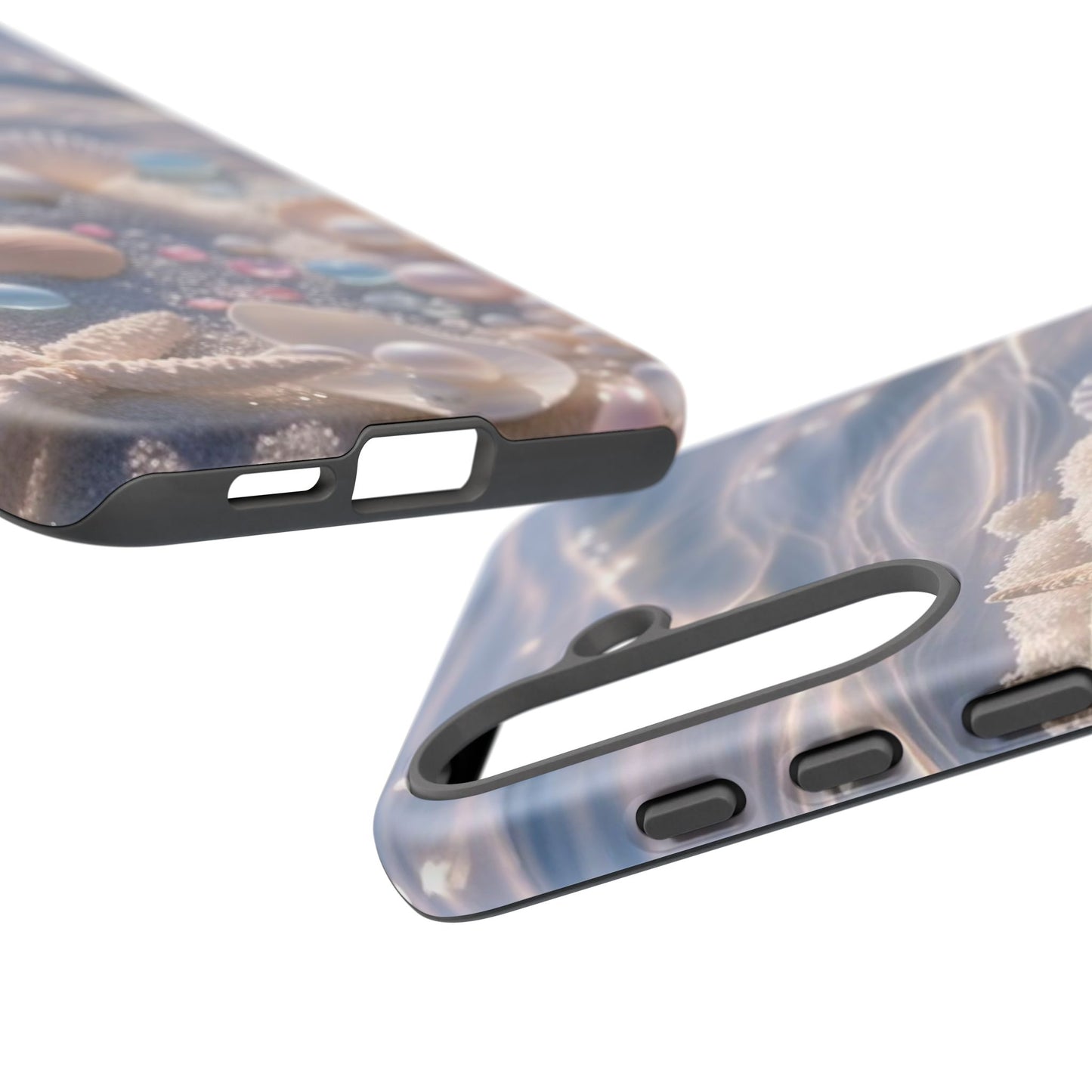 Seashell Pearl Phone Case — Pastel Beach Protective Tough Case