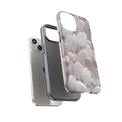Phone Case – Soft Pink Pebble Pattern Protective Tough Case