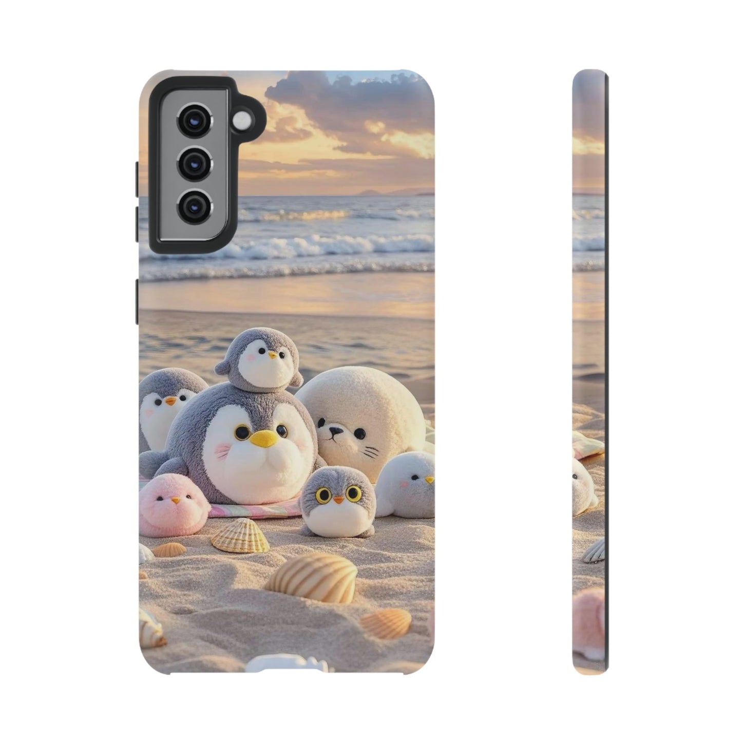 Cute Beach Penguin Phone Case "Kawaii Seaside Animal"