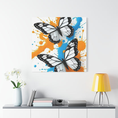 Butterfly Splash Canvas Wall Art — Matte Stretched Canvas