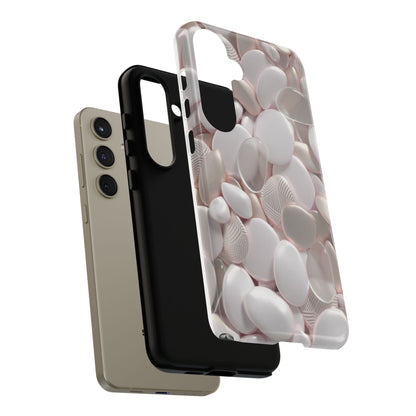 Phone Case – Soft Pink Pebble Pattern Protective Tough Case