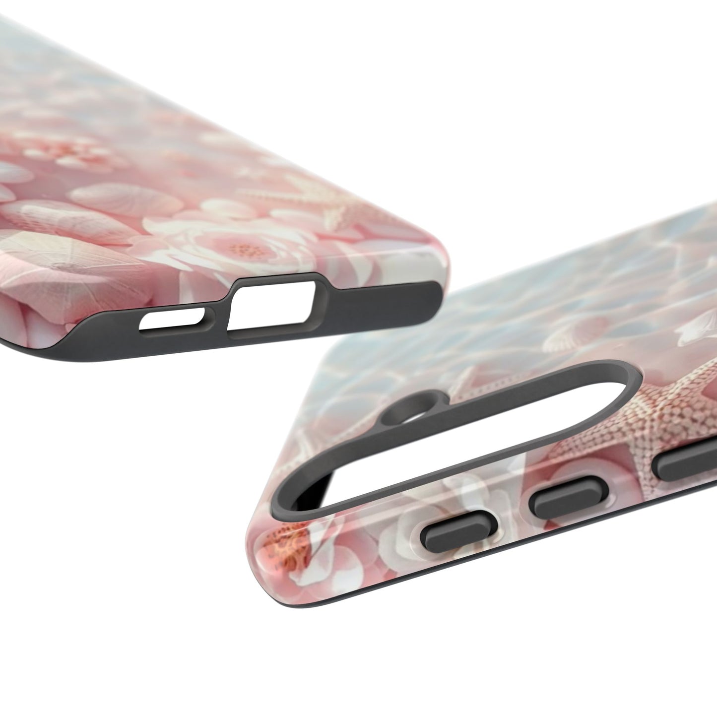 Phone Case — Pink Seashell Starfish Beach Waterproof Design