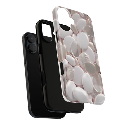 Phone Case – Soft Pink Pebble Pattern Protective Tough Case