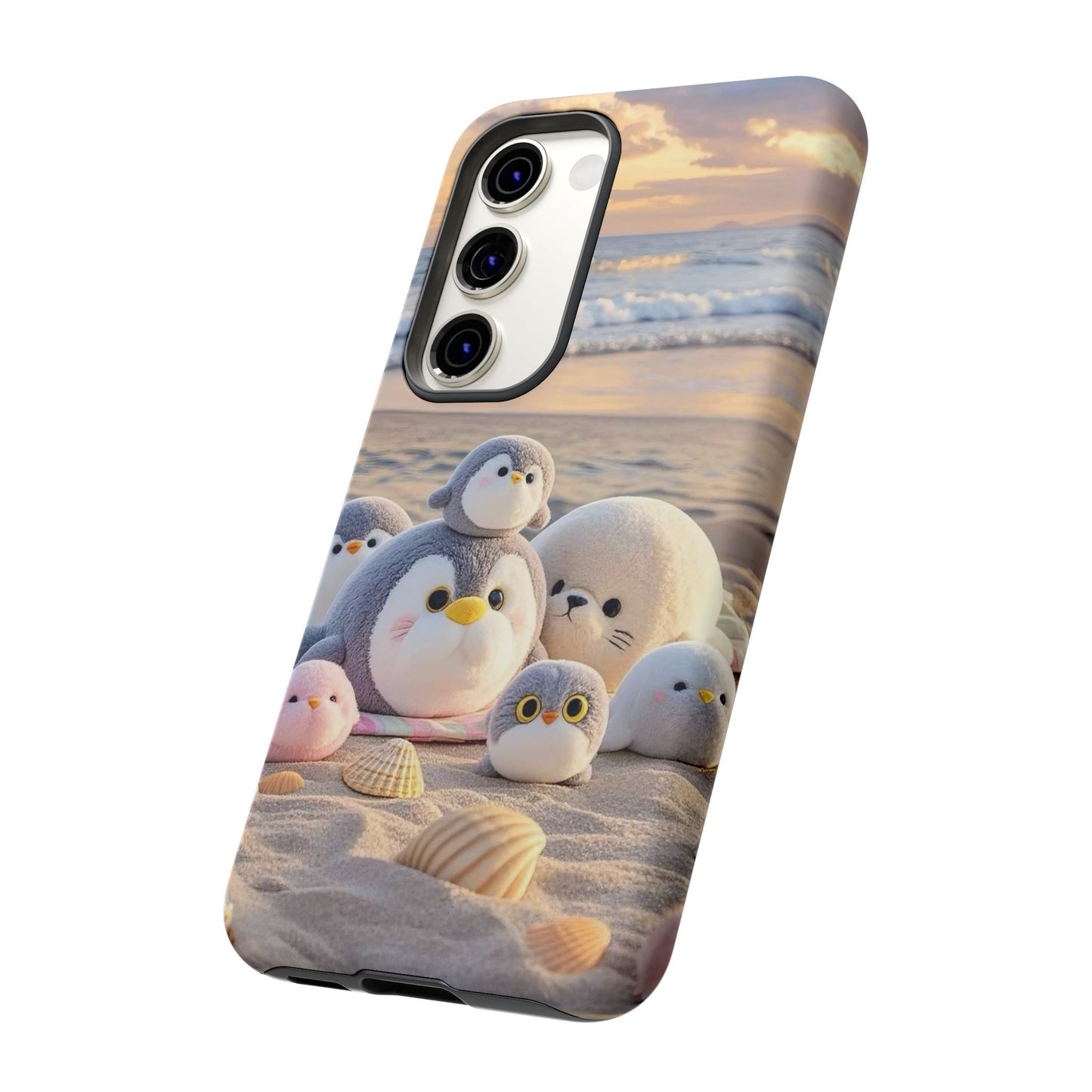 Cute Beach Penguin Phone Case "Kawaii Seaside Animal"