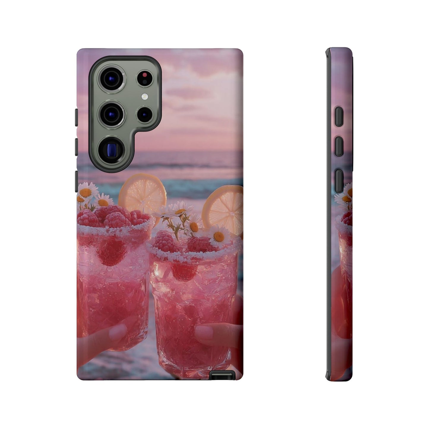 Tough Case - Pink Beach Cocktail Phone Case