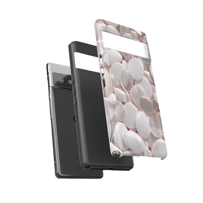 Phone Case – Soft Pink Pebble Pattern Protective Tough Case