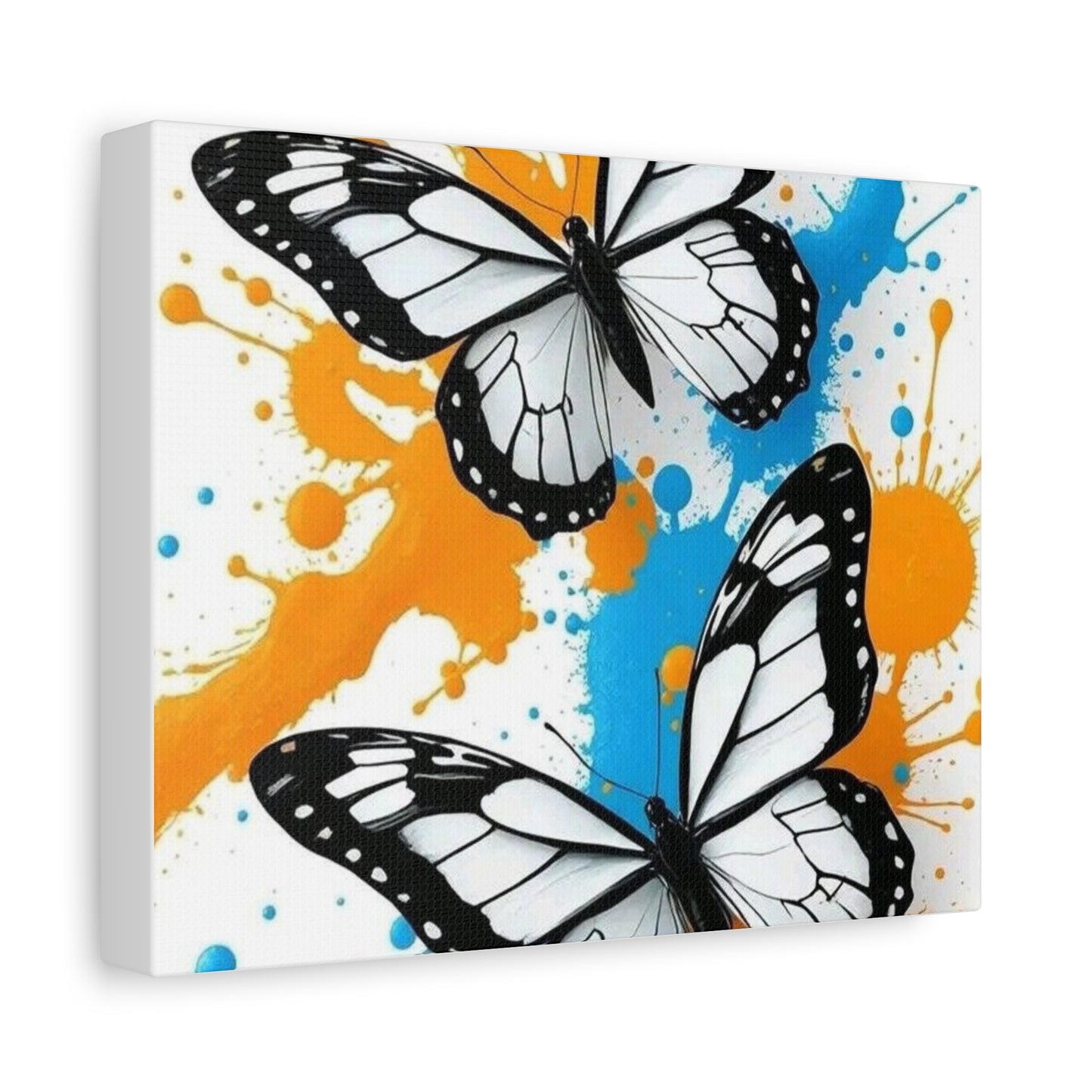 Butterfly Splash Canvas Wall Art — Matte Stretched Canvas