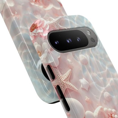 Phone Case — Pink Seashell Starfish Beach Waterproof Design