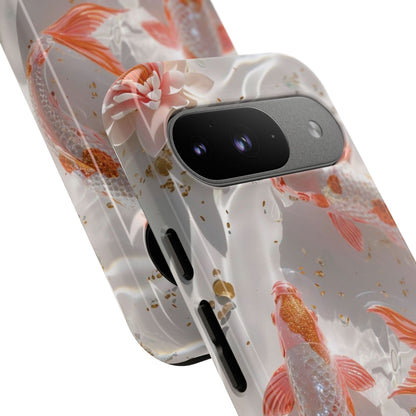 Koi Fish Phone Case "Serene Gold Fleck Watercolor"