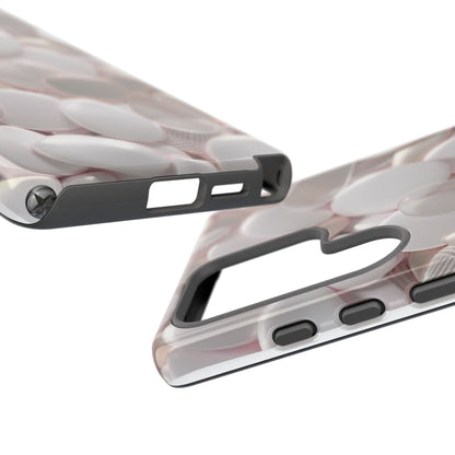 Phone Case – Soft Pink Pebble Pattern Protective Tough Case