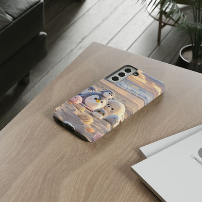 Cute Beach Penguin Phone Case "Kawaii Seaside Animal"