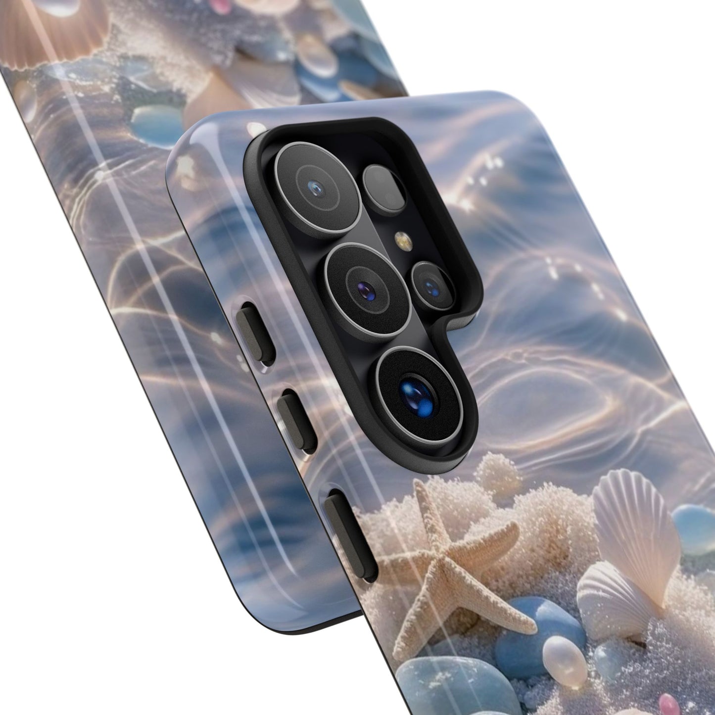 Seashell Pearl Phone Case — Pastel Beach Protective Tough Case
