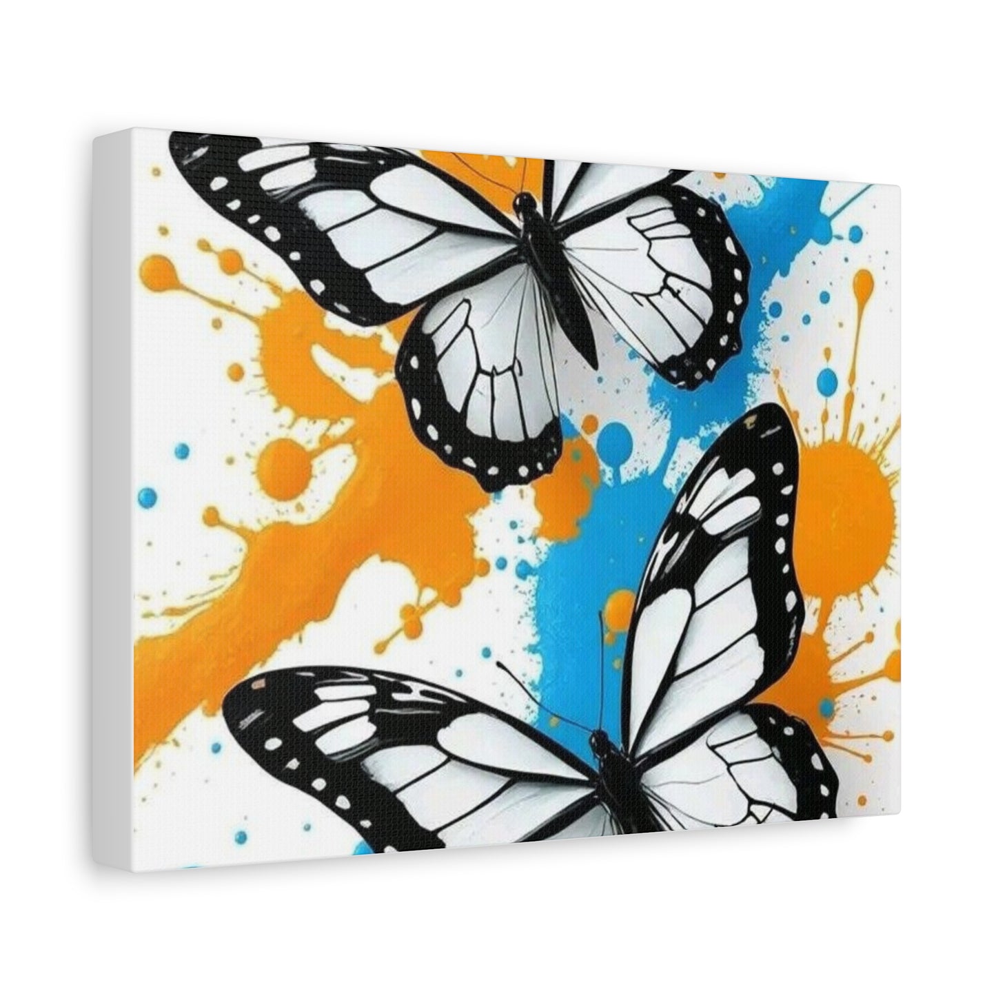 Butterfly Splash Canvas Wall Art — Matte Stretched Canvas