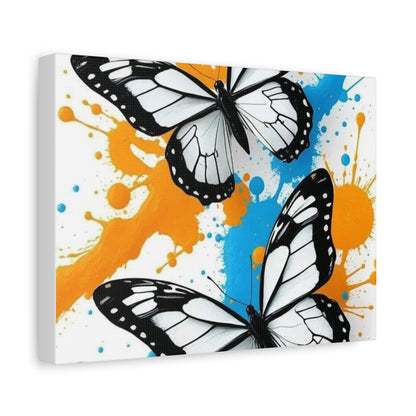 Butterfly Splash Canvas Wall Art — Matte Stretched Canvas