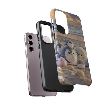 Cute Beach Penguin Phone Case "Kawaii Seaside Animal"
