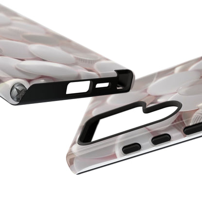 Phone Case – Soft Pink Pebble Pattern Protective Tough Case