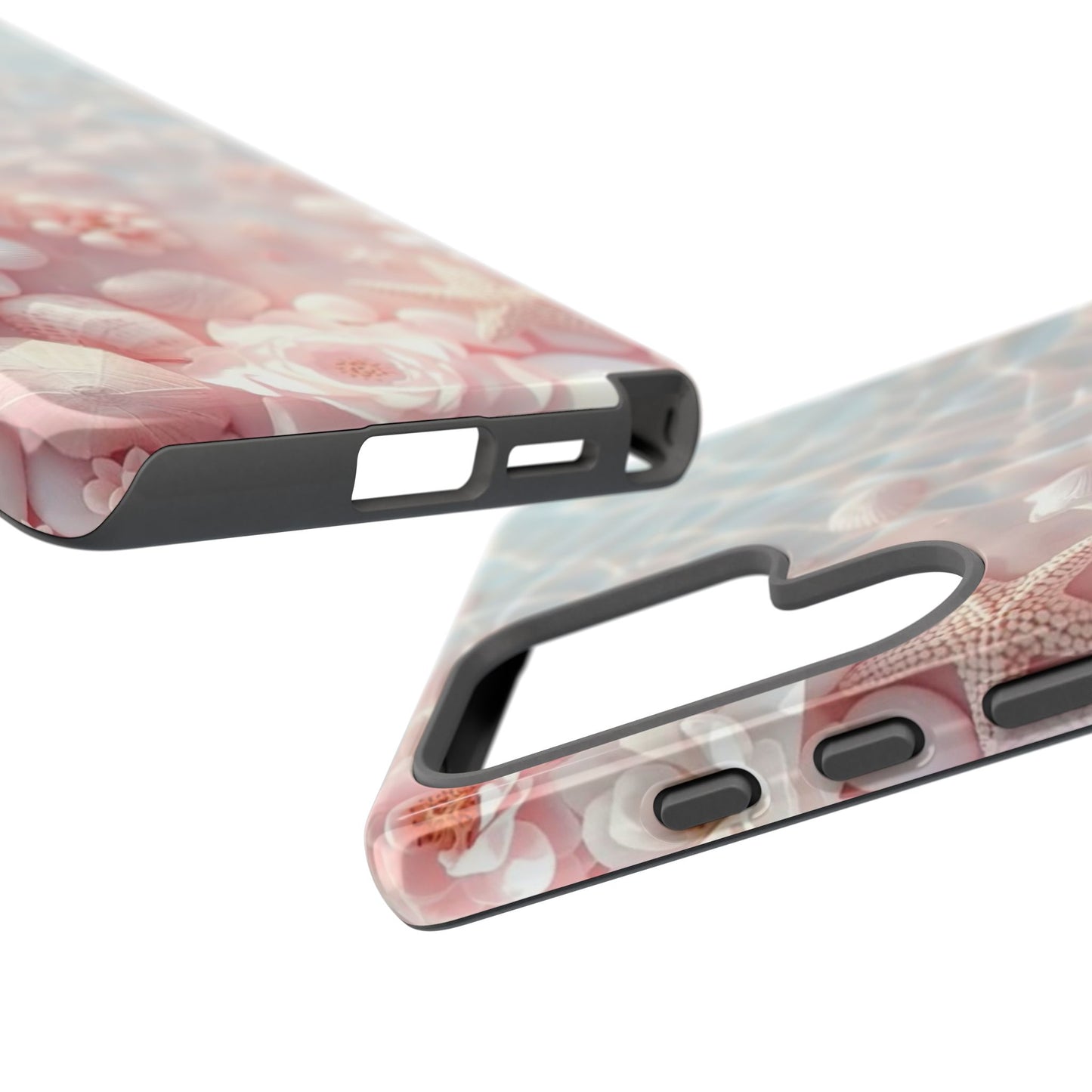 Phone Case — Pink Seashell Starfish Beach Waterproof Design
