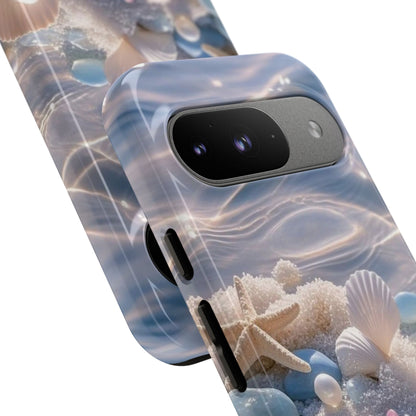 Seashell Pearl Phone Case — Pastel Beach Protective Tough Case