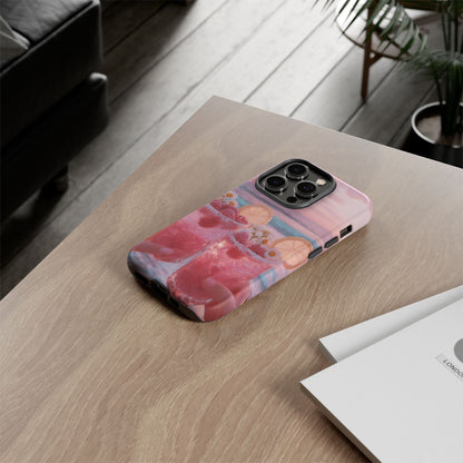 Pink Sunset Cocktail Phone Case — Beach Drink Protective Cover