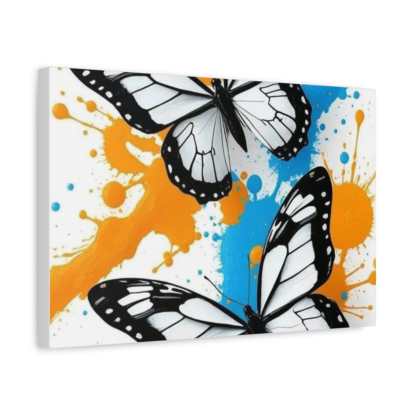 Butterfly Splash Canvas Wall Art — Matte Stretched Canvas