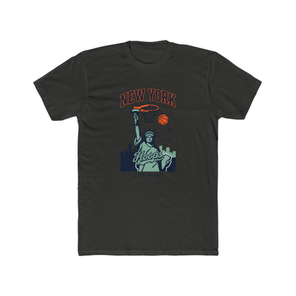 New York Hoops T-Shirt — Statue of Liberty Basketball City Pride Tee