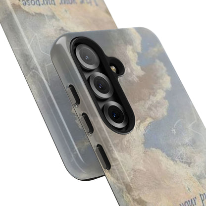 Cloudy Sky 'Live Your Purpose' Tough Phone Case — Motivational Protective Phone Cover