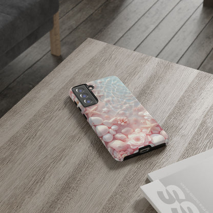 Tough Case - Pink Seashell Beach Phone Case