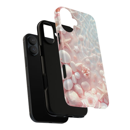 Phone Case — Pink Seashell Starfish Beach Waterproof Design