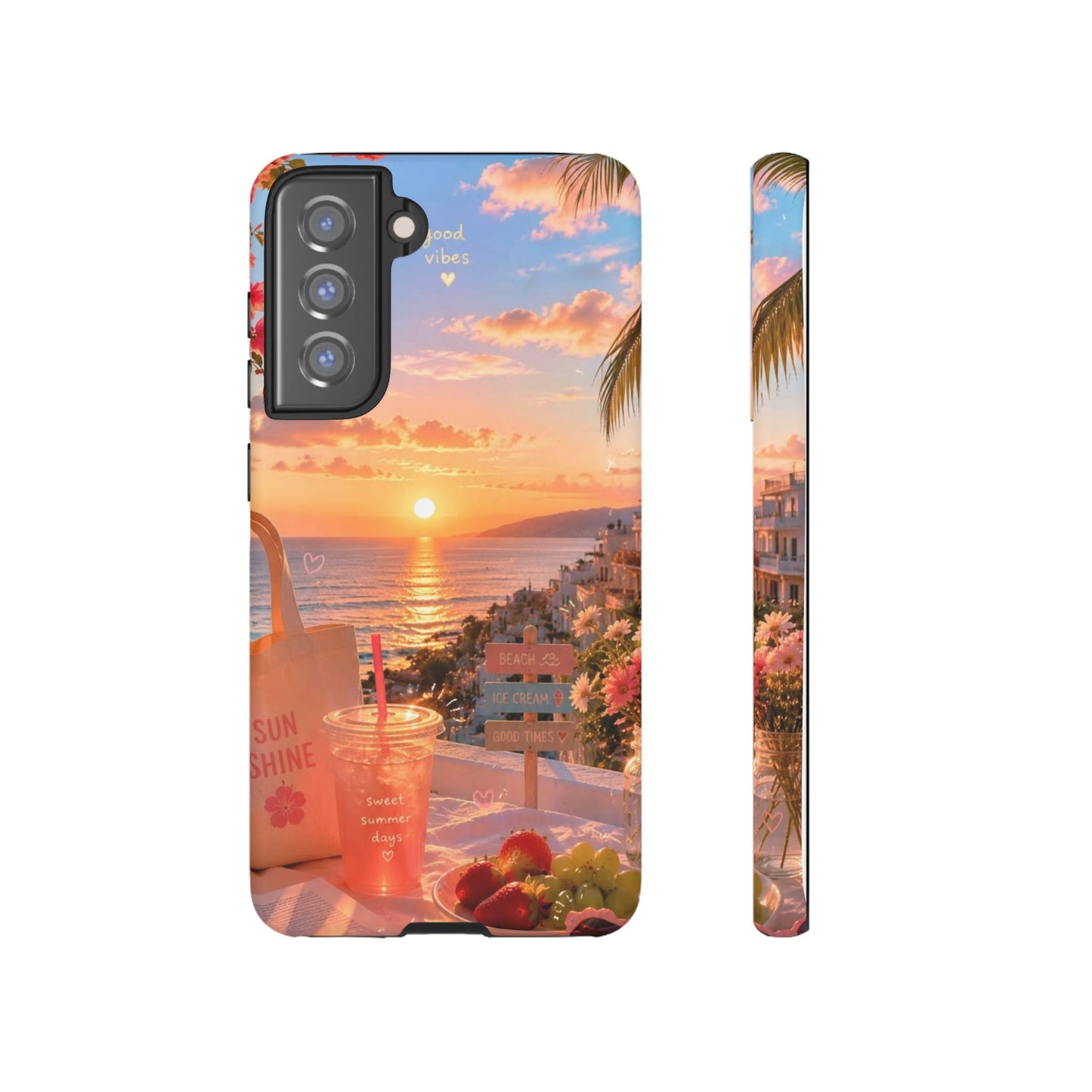 Sunset Beach Phone Case 'Good Vibes'