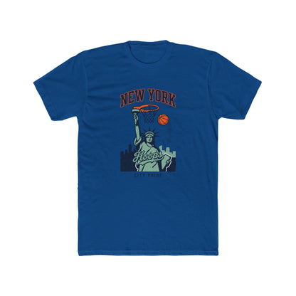 New York Hoops T-Shirt — Statue of Liberty Basketball City Pride Tee