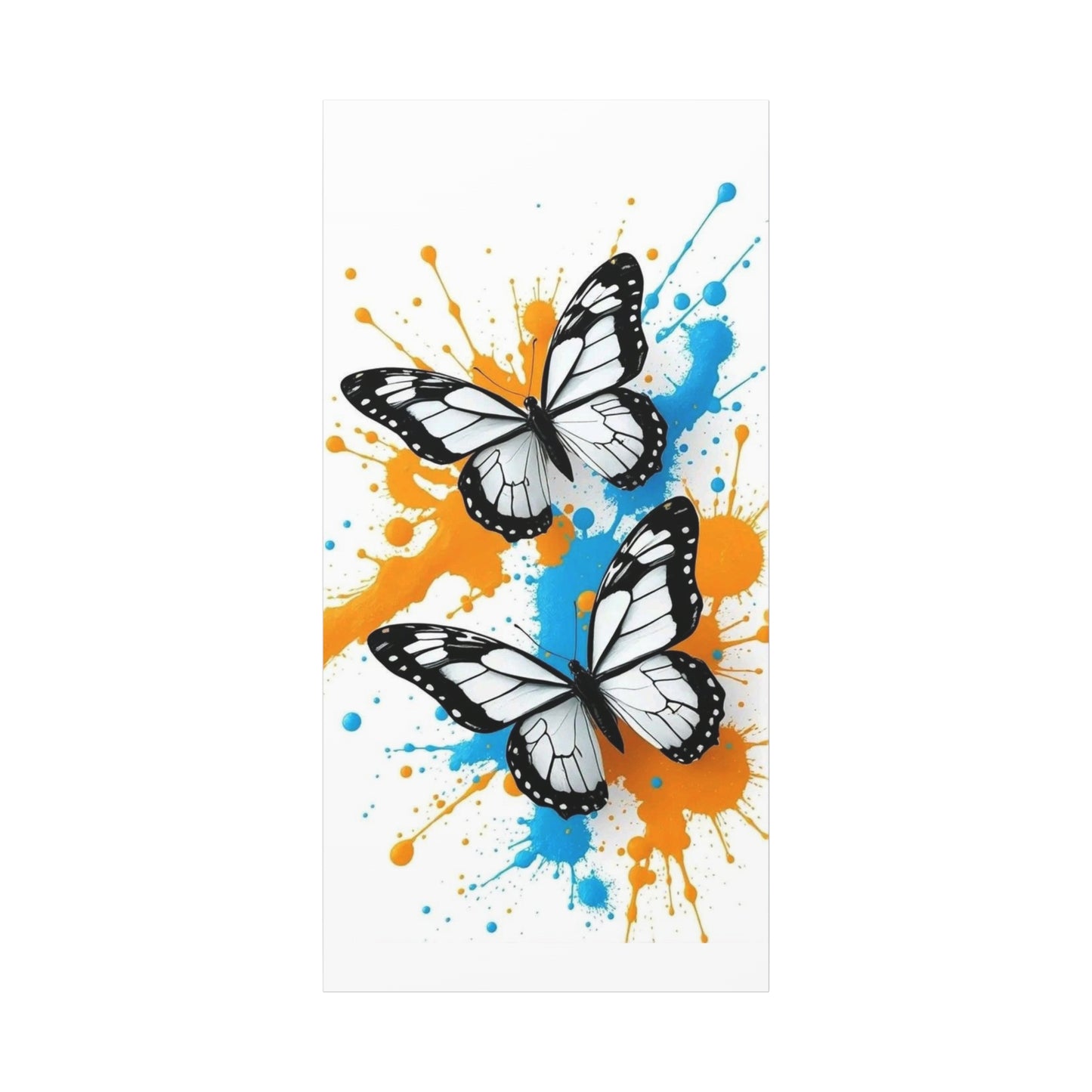 Butterfly Splash Canvas Wall Art — Matte Stretched Canvas