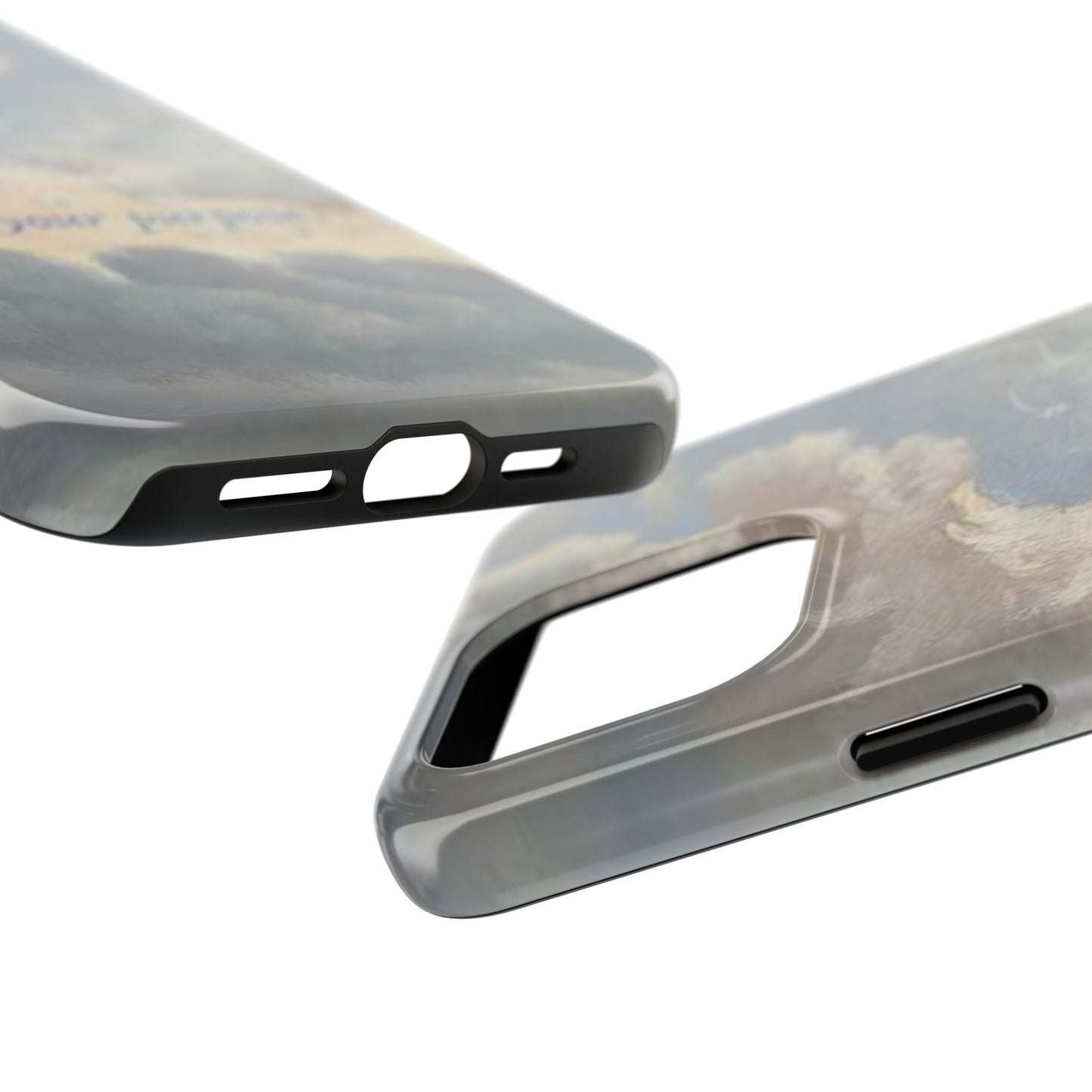 Cloudy Sky 'Live Your Purpose' Tough Phone Case — Motivational Protective Phone Cover