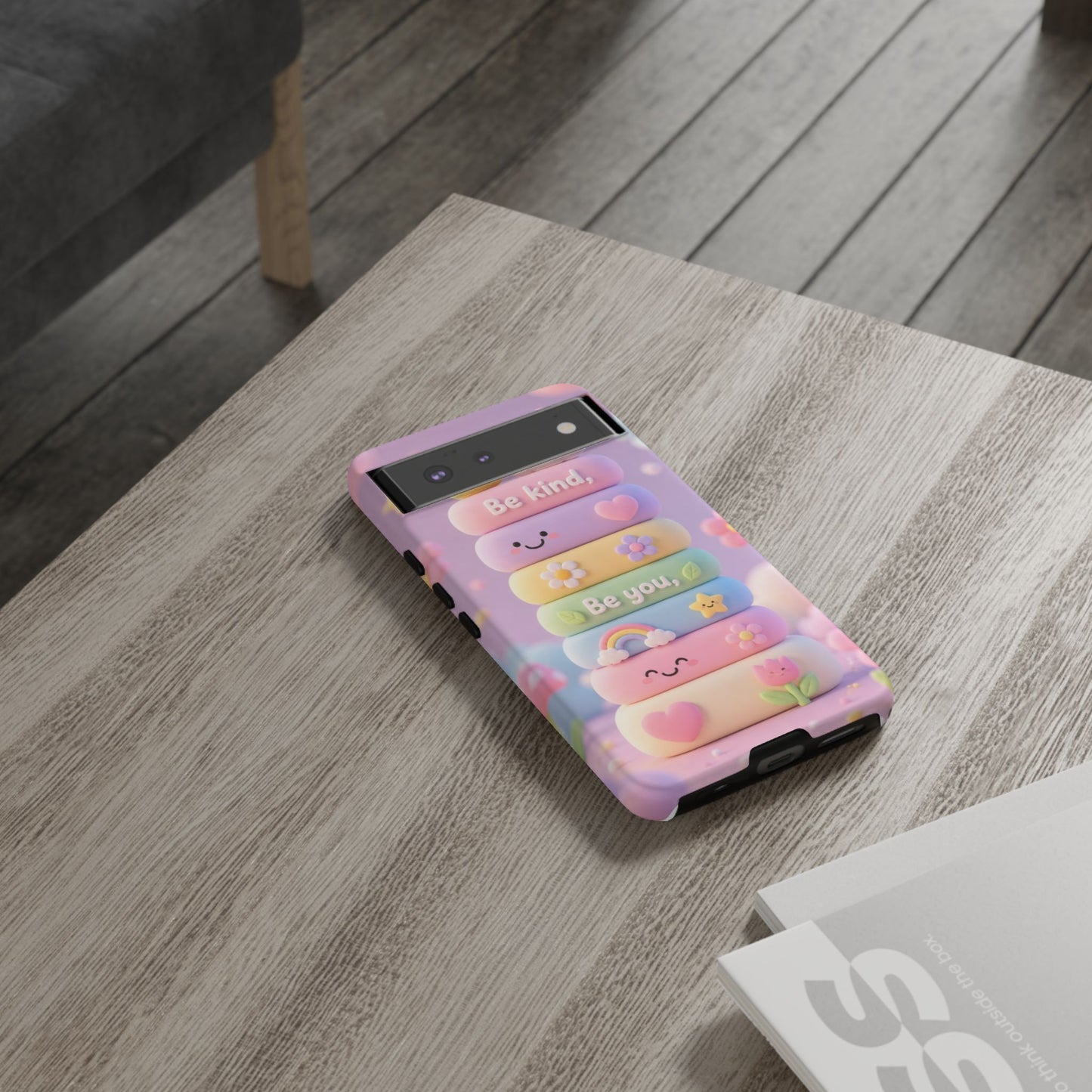 Cute Pastel Phone Case "Be Kind, Be You"