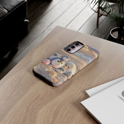 Cute Beach Penguin Phone Case "Kawaii Seaside Animal"