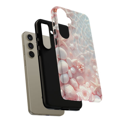 Phone Case — Pink Seashell Starfish Beach Waterproof Design