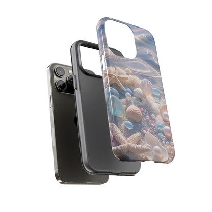 Seashell Pearl Phone Case — Pastel Beach Protective Tough Case