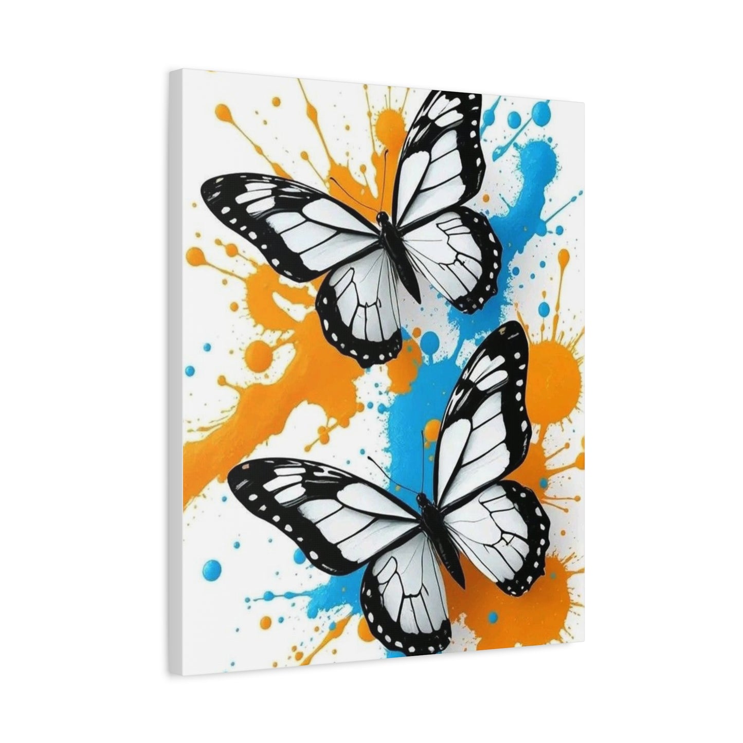 Butterfly Splash Canvas Wall Art — Matte Stretched Canvas