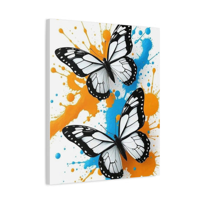 Butterfly Splash Canvas Wall Art — Matte Stretched Canvas