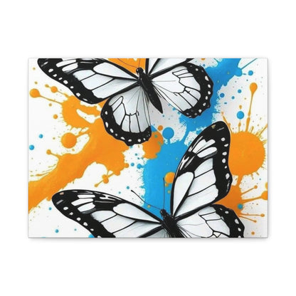 Butterfly Splash Canvas Wall Art — Matte Stretched Canvas