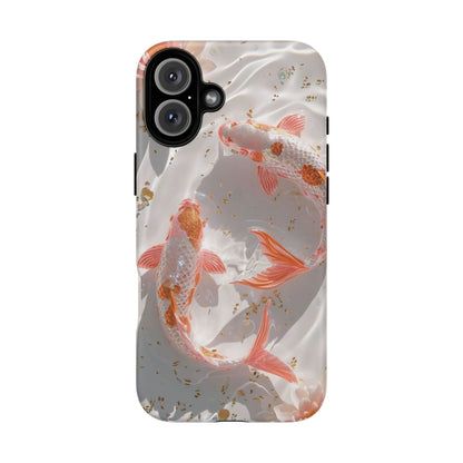Koi Fish Phone Case "Serene Gold Fleck Watercolor"