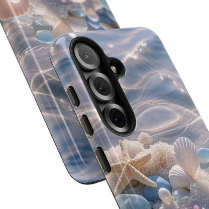 Seashell Pearl Phone Case — Pastel Beach Protective Tough Case