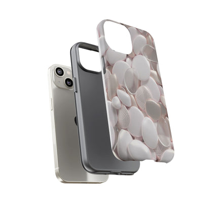 Phone Case – Soft Pink Pebble Pattern Protective Tough Case