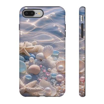 Seashell Pearl Phone Case — Pastel Beach Protective Tough Case