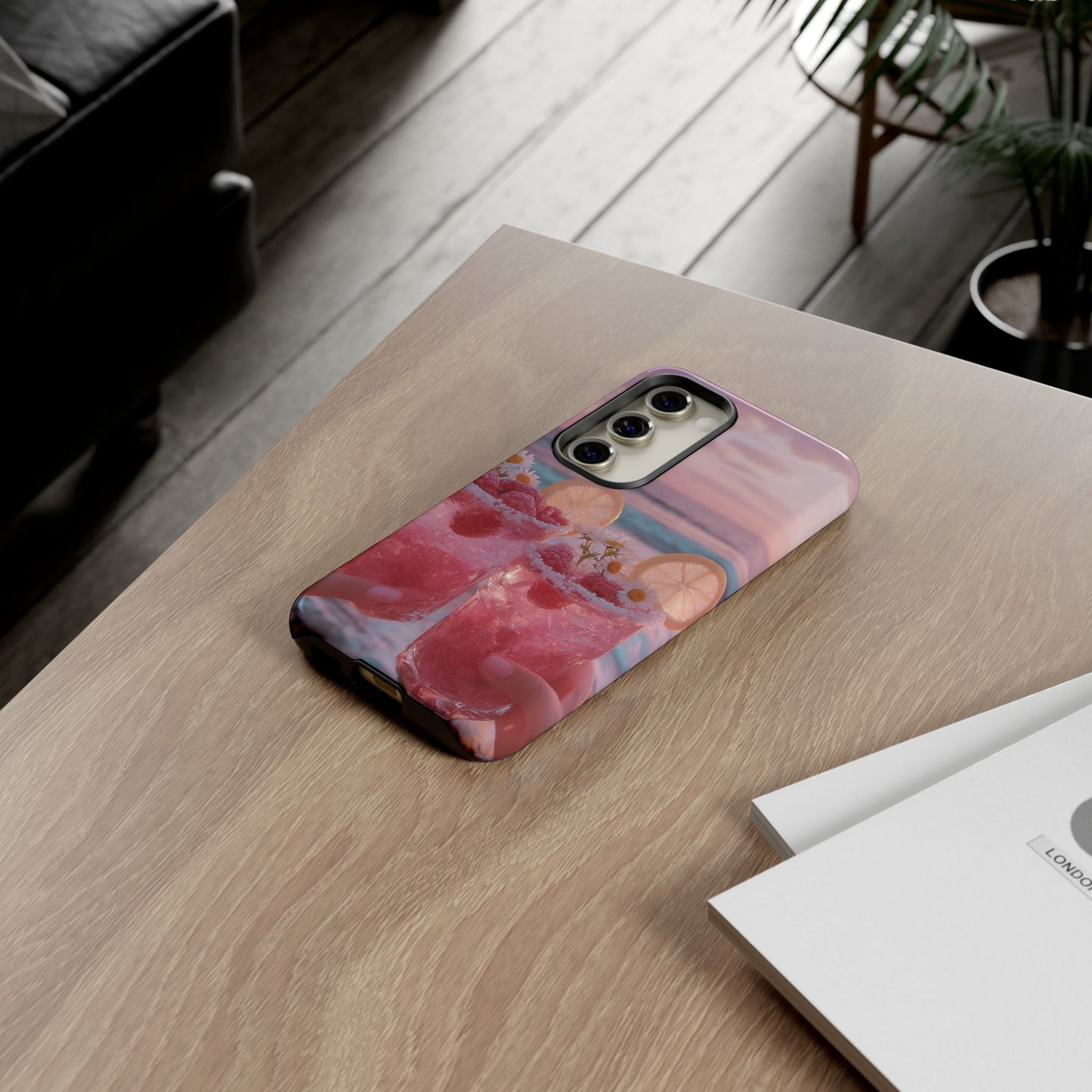 Tough Case - Pink Beach Cocktail Phone Case