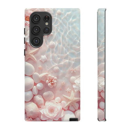 Tough Case - Pink Seashell Beach Phone Case