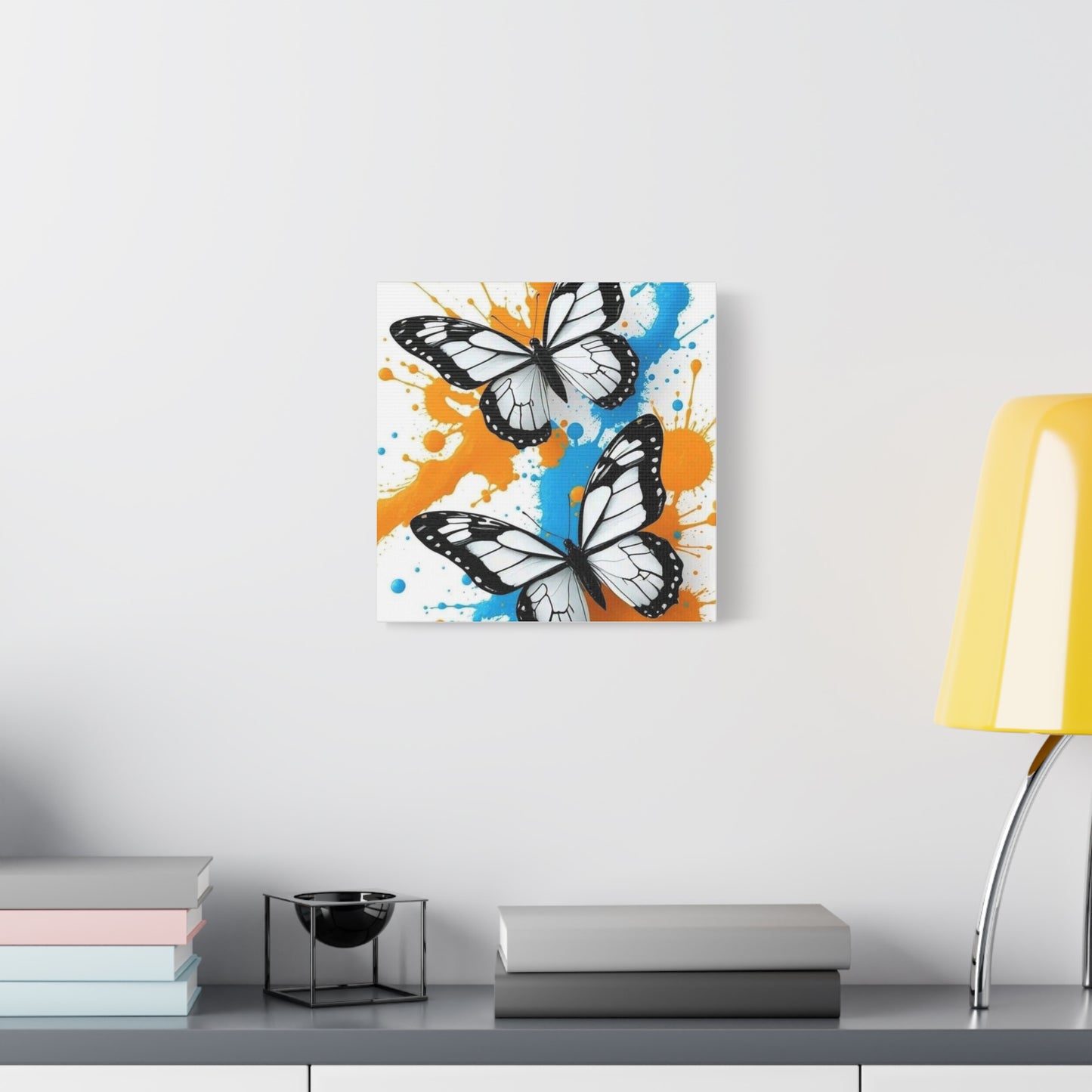 Butterfly Splash Canvas Wall Art — Matte Stretched Canvas