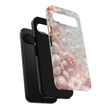 Phone Case — Pink Seashell Starfish Beach Waterproof Design